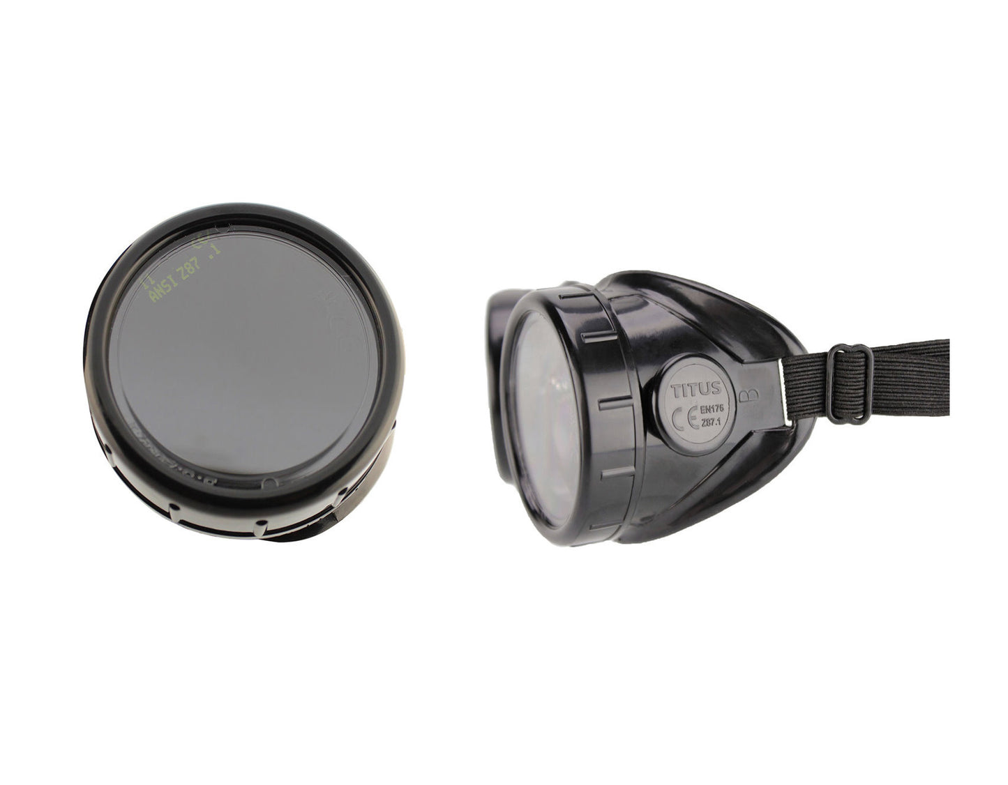 TITUS Cup Type C Frame Industrial Quality Welding Goggles UV IR Green 5,7,8,9,10,11,12,13,or 14 Filter With Pouch & Pads