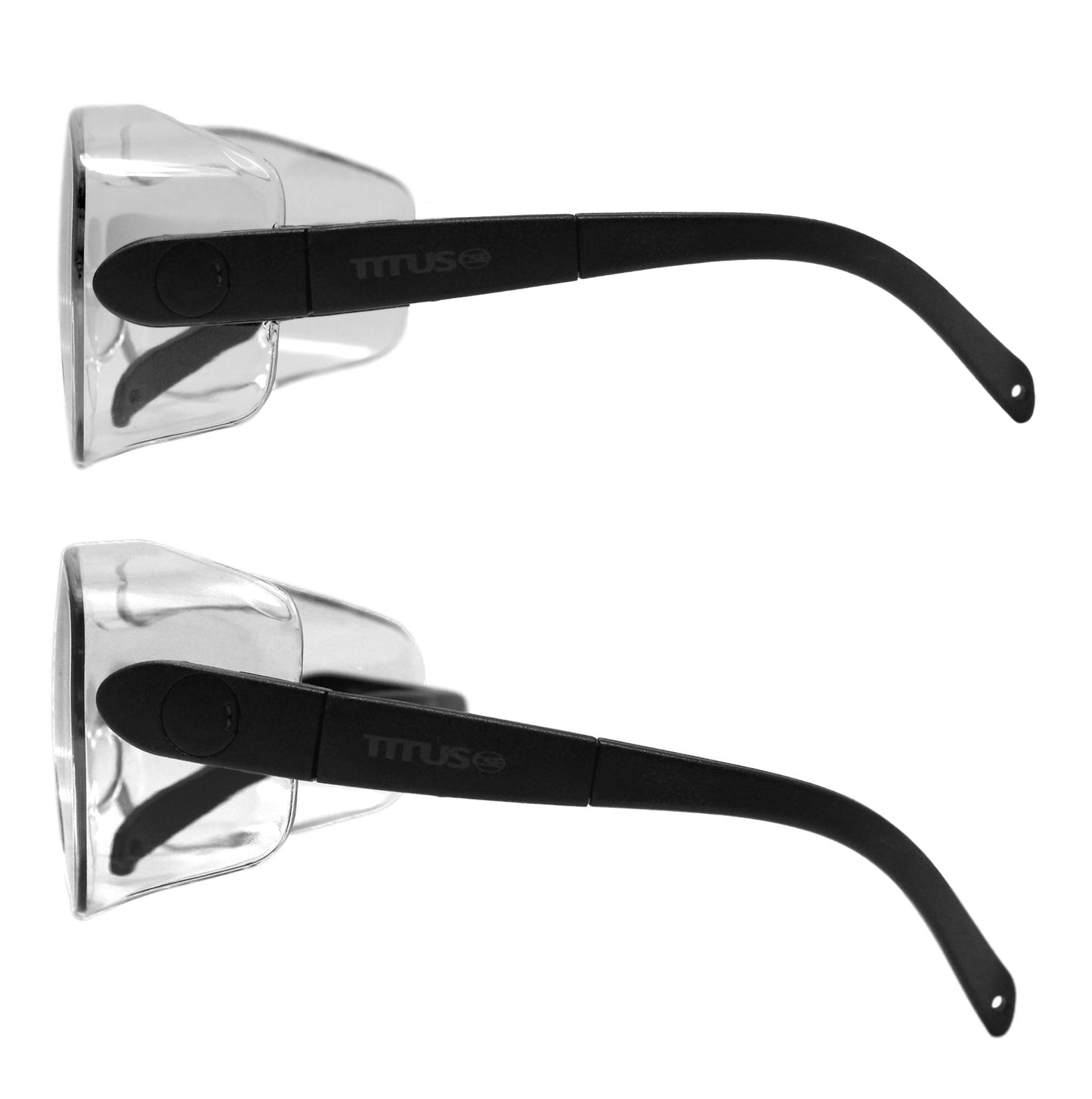 BULK ORDER - TITUS G7 12 PACK Z87+ OTG Safety Glasses Fit Over Rx Glasses, Protective Work Chemical Impact ANSI CE Certified Adjustable Large USA