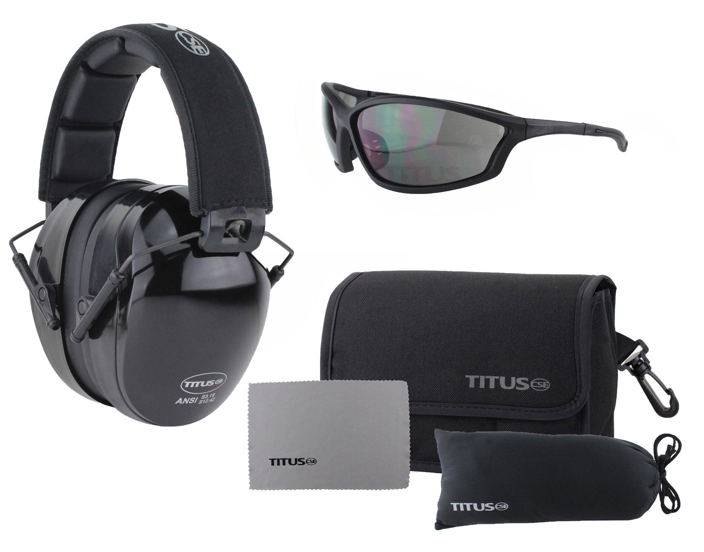 TITUS B4 Hearing Protection Shooting Gun Range ANSI OSHA Noise Reduction Earmuff