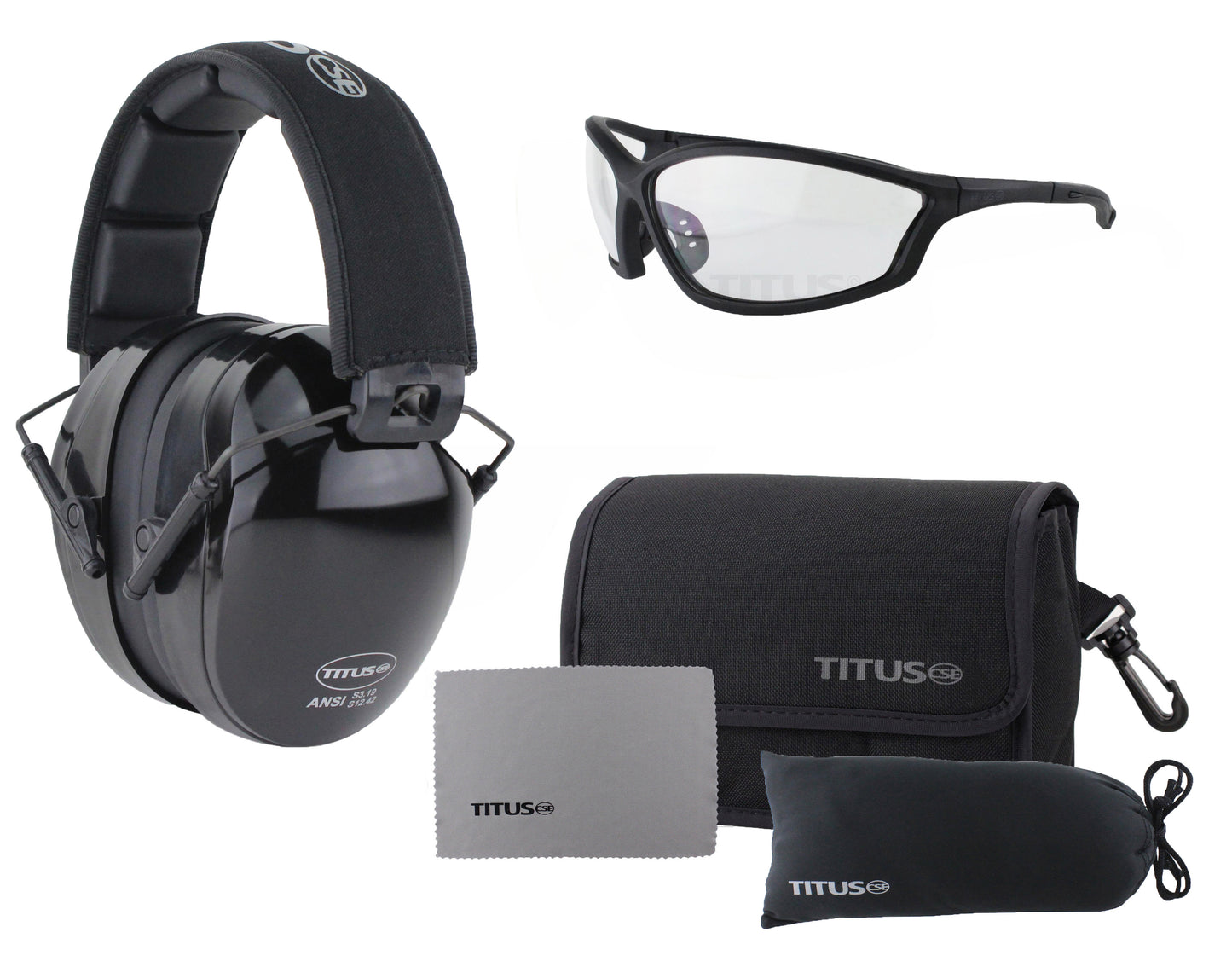 TITUS B4 Hearing Protection Shooting Gun Range ANSI OSHA Noise Reduction Earmuff