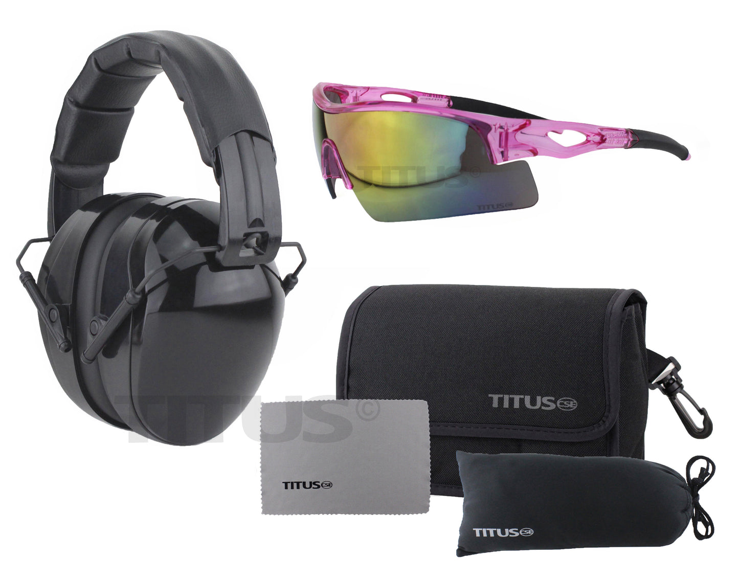 TITUS B4 Hearing Protection Shooting Gun Range ANSI OSHA Noise Reduction Earmuff