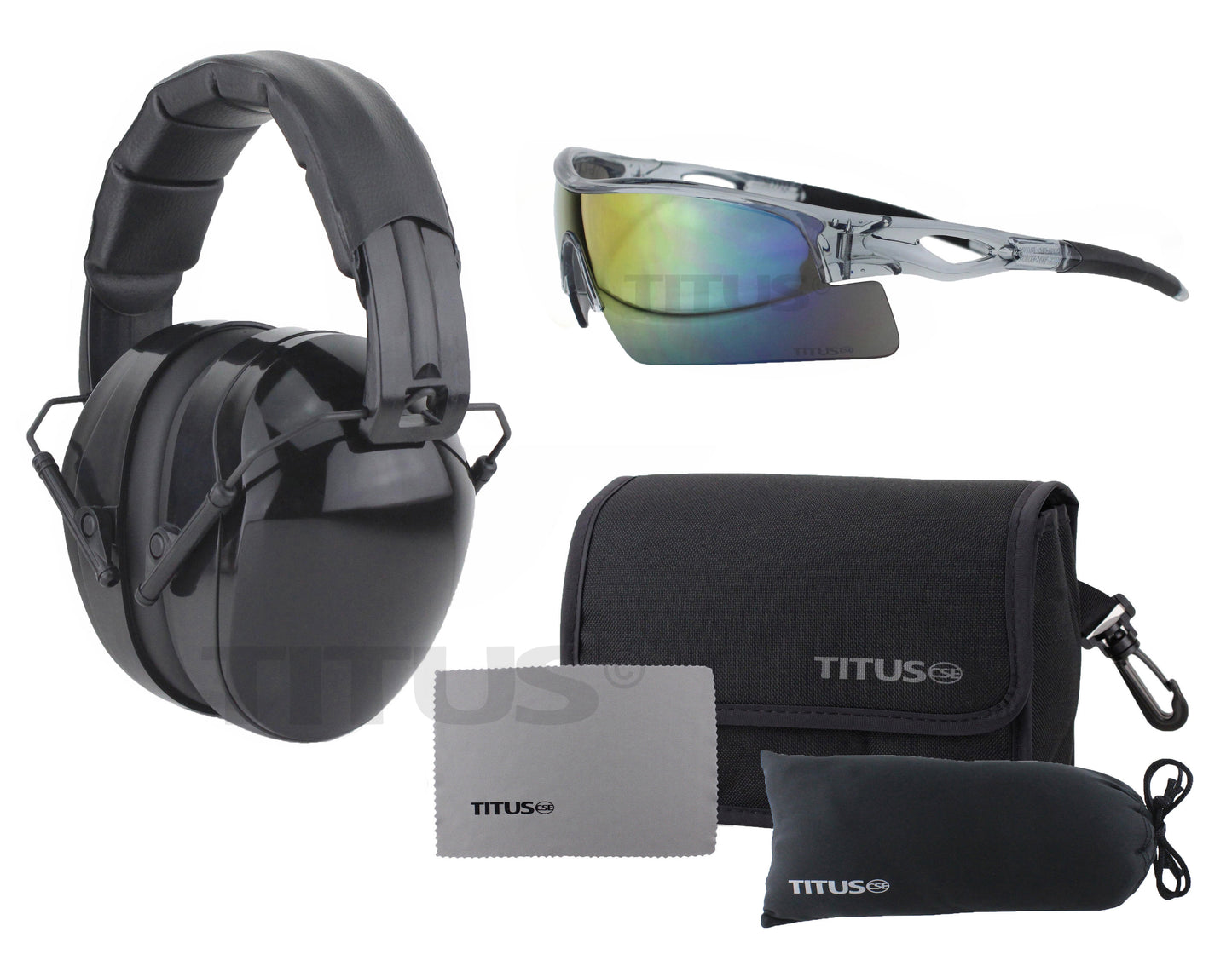 TITUS B4 Hearing Protection Shooting Gun Range ANSI OSHA Noise Reduction Earmuff