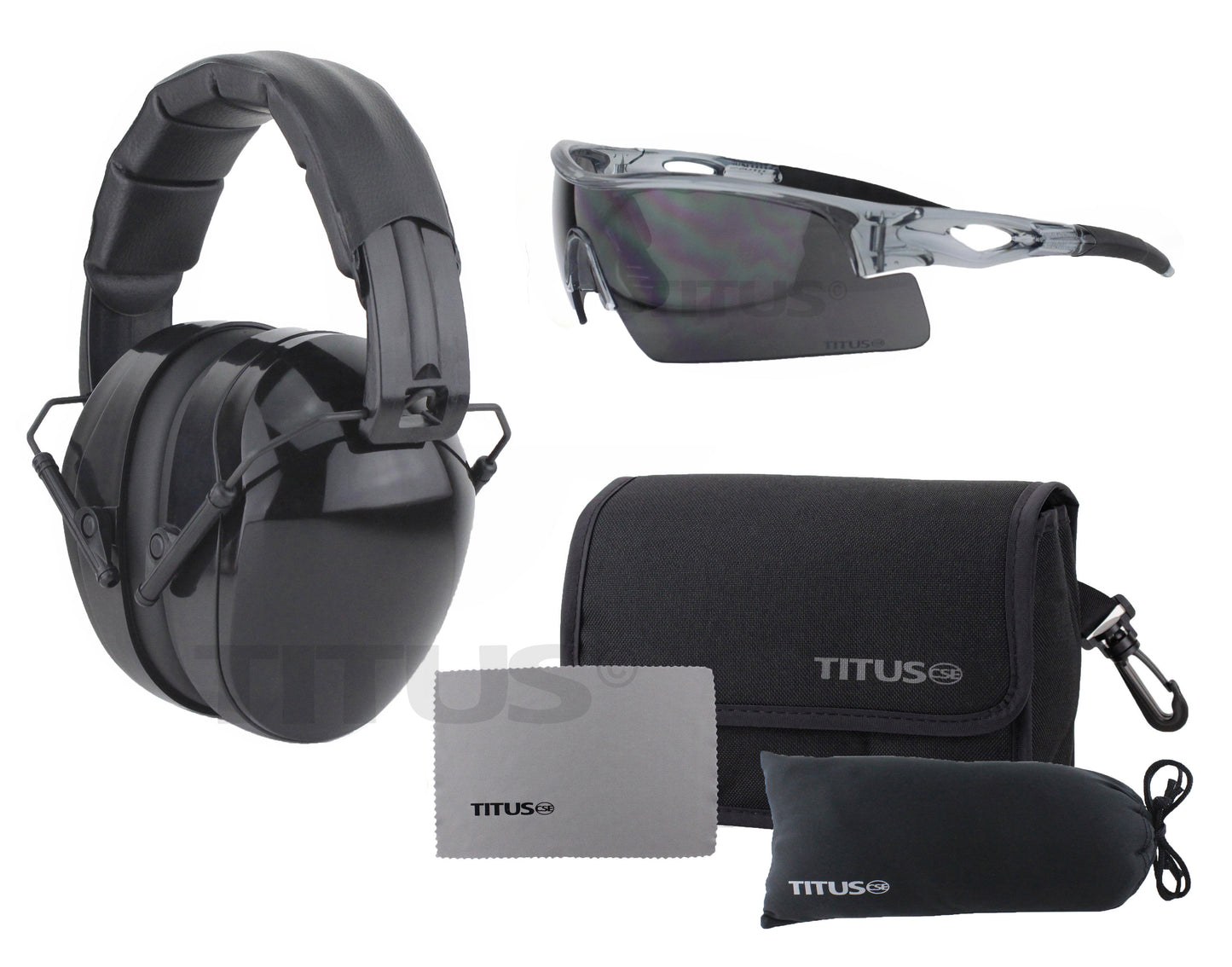 TITUS B4 Hearing Protection Shooting Gun Range ANSI OSHA Noise Reduction Earmuff