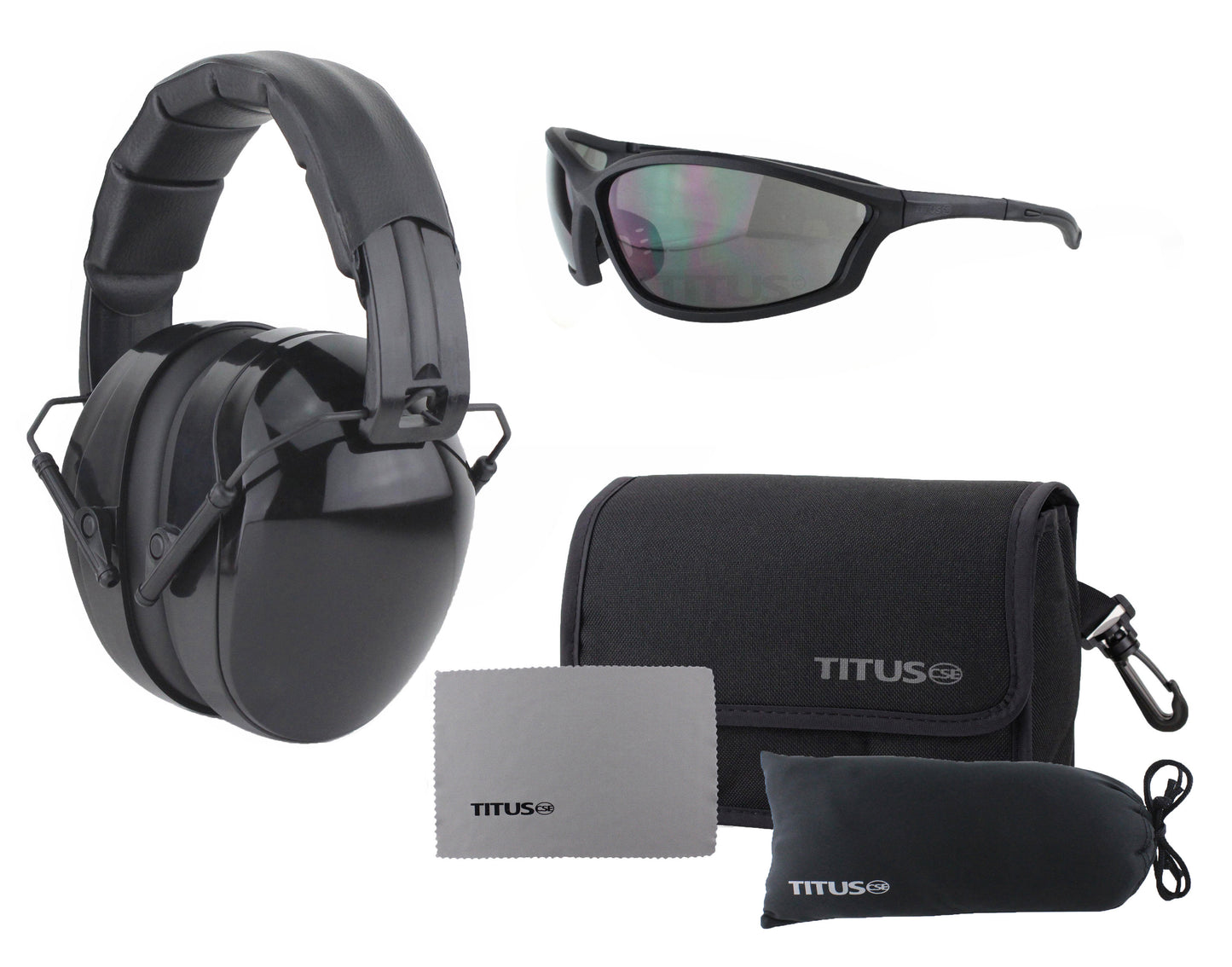 TITUS B4 Hearing Protection Shooting Gun Range ANSI OSHA Noise Reduction Earmuff