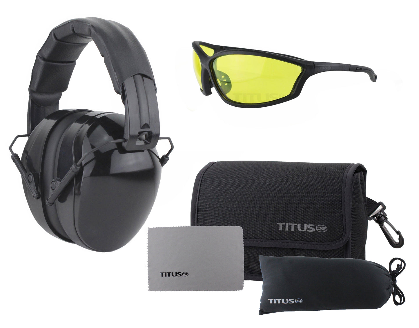 TITUS B4 Hearing Protection Shooting Gun Range ANSI OSHA Noise Reduction Earmuff
