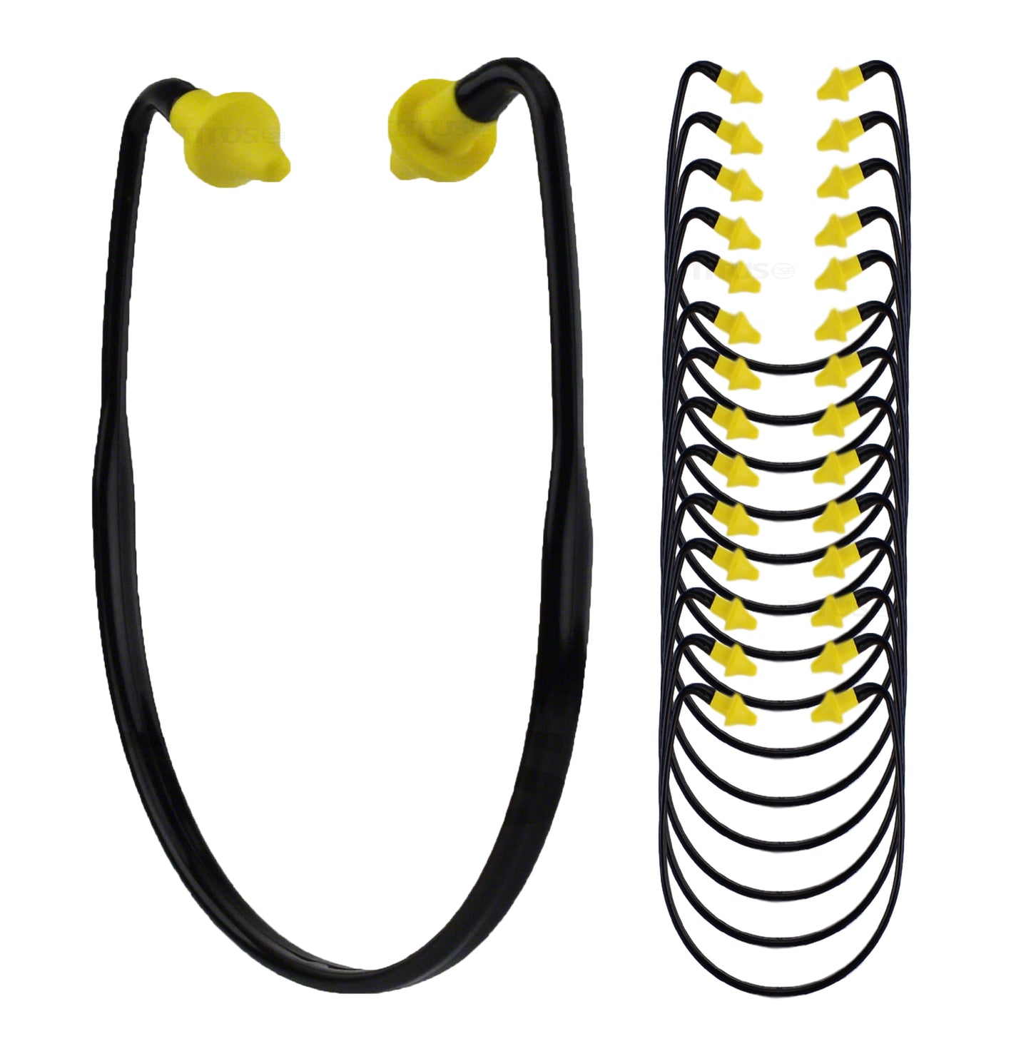 TITUS U-Band - Over Ear Reusable Banded Ear Plugs - Yellow & Black