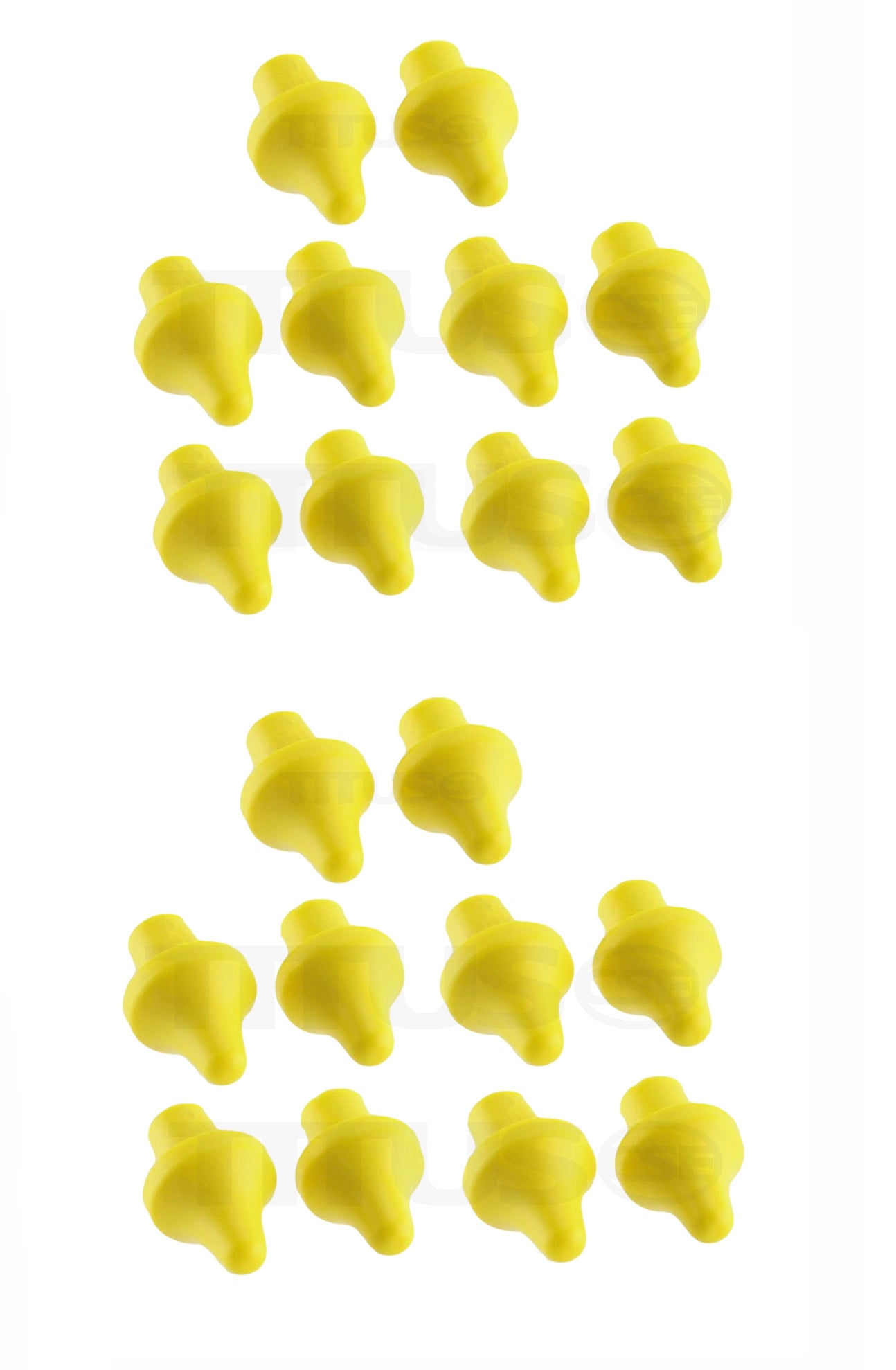 TITUS U-Band - Over Ear Reusable Banded Ear Plugs - Yellow & Black