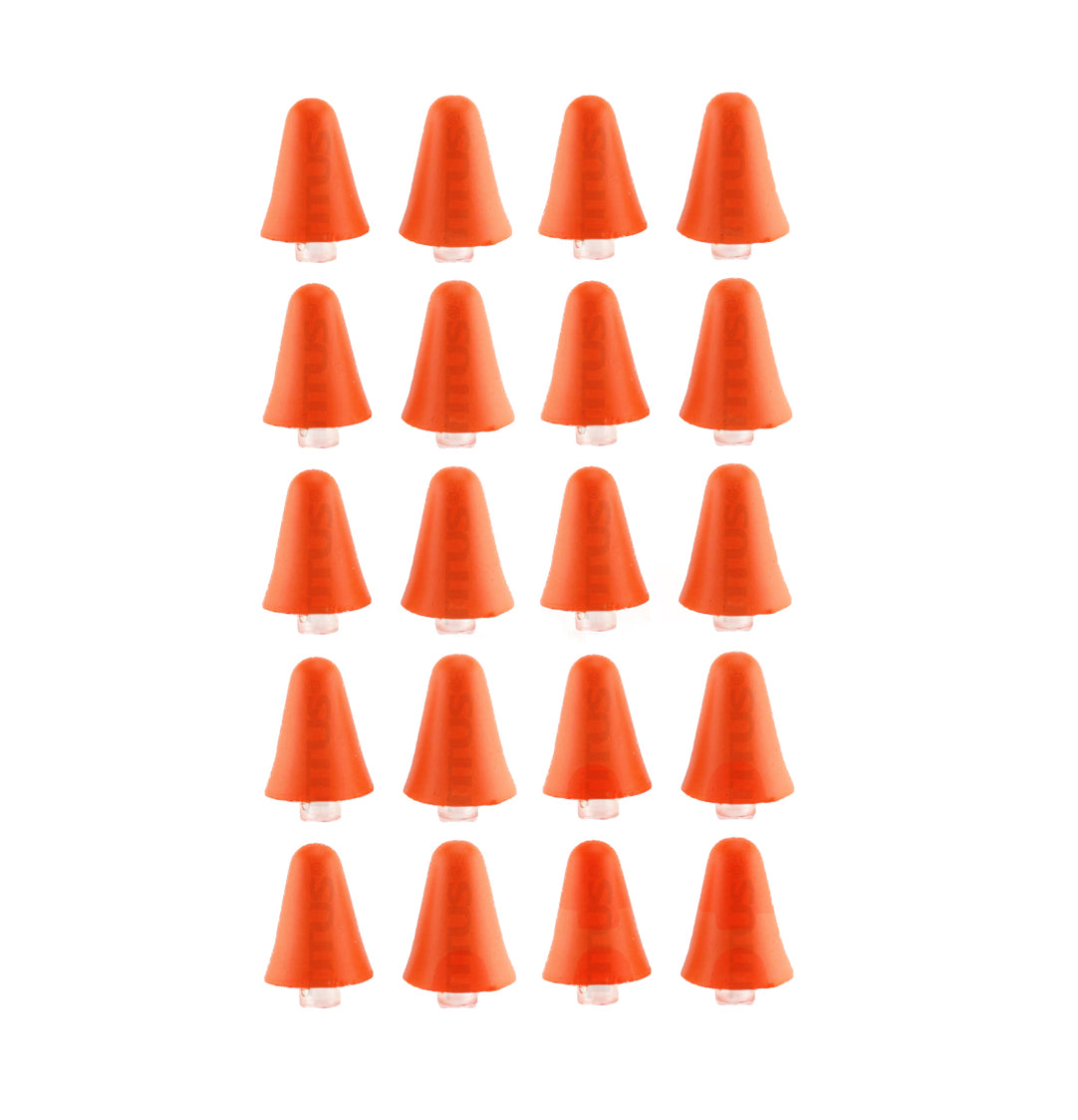 TITUS Contoured U-Band - Over Ear Reusable Banded Ear Plugs - Orange & Black