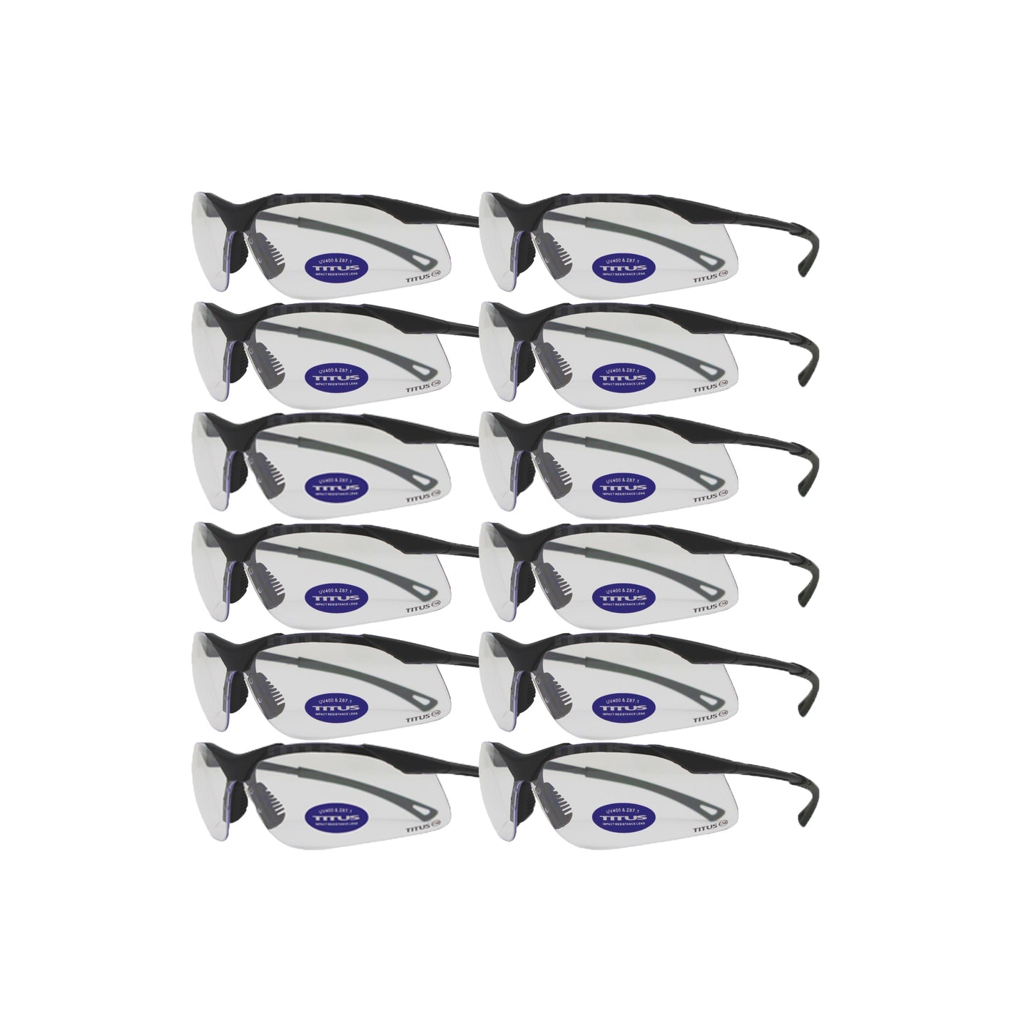 BULK ORDER - TITUS G29 12 PACK Sport Safety Glasses Exceeds ANSI Z87.1 & Z80.3 Standards