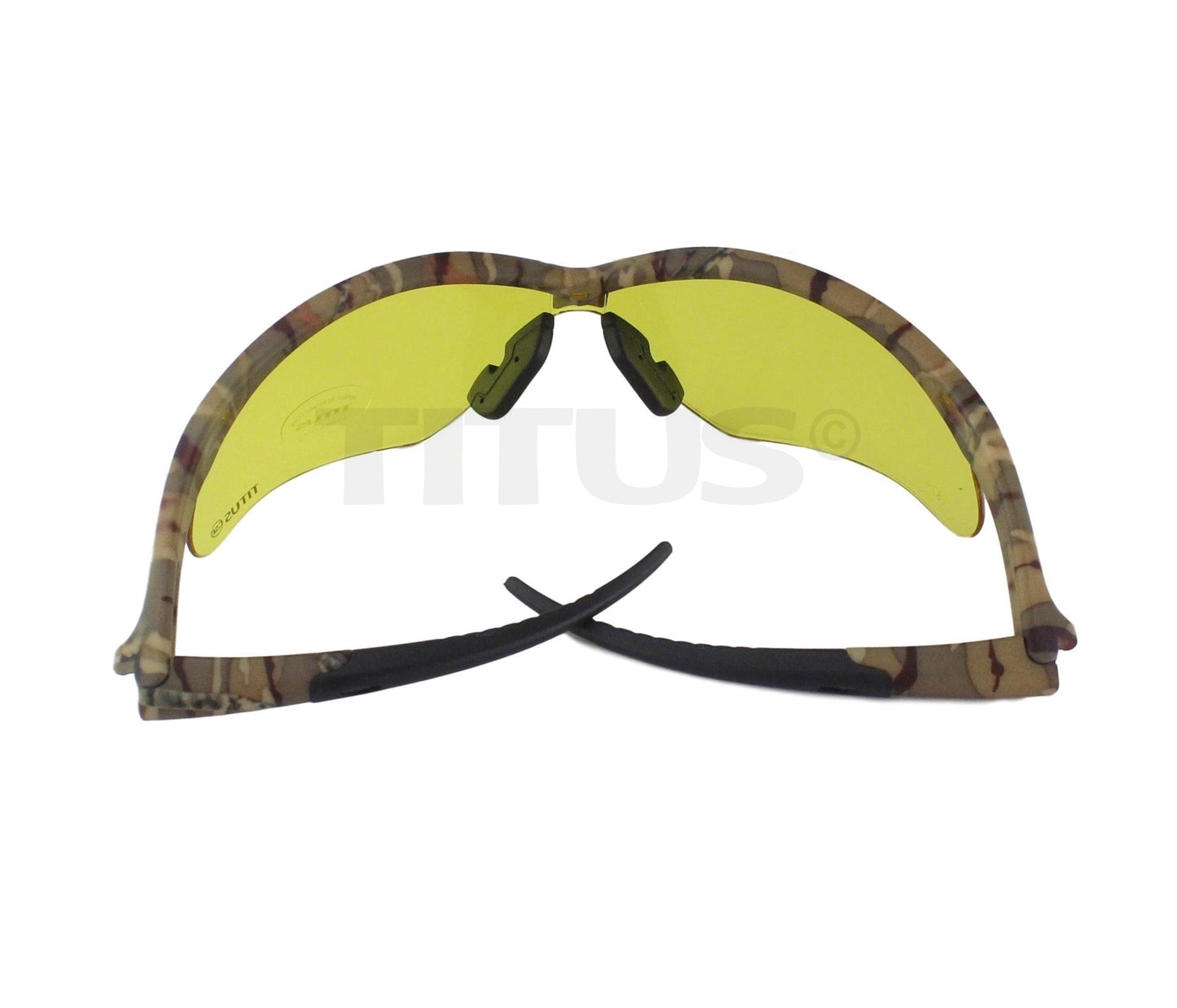 BULK ORDER - TITUS G40CC 12 PACK Aero© ANSI Z87+ Amber Safety Blue Blocking Shooting Range Glasses Motorcycle Eye Protection