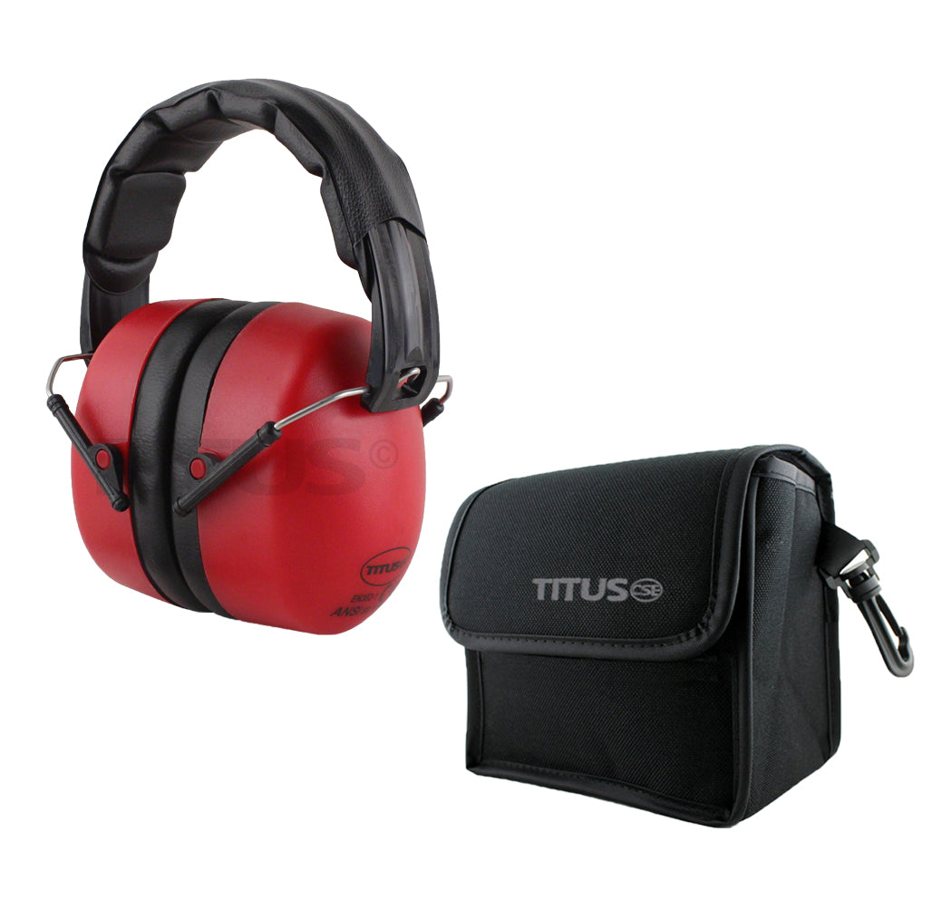 TITUS 3 Series, Onyx 37 Original Highest NRR Noise Reduction Earmuffs