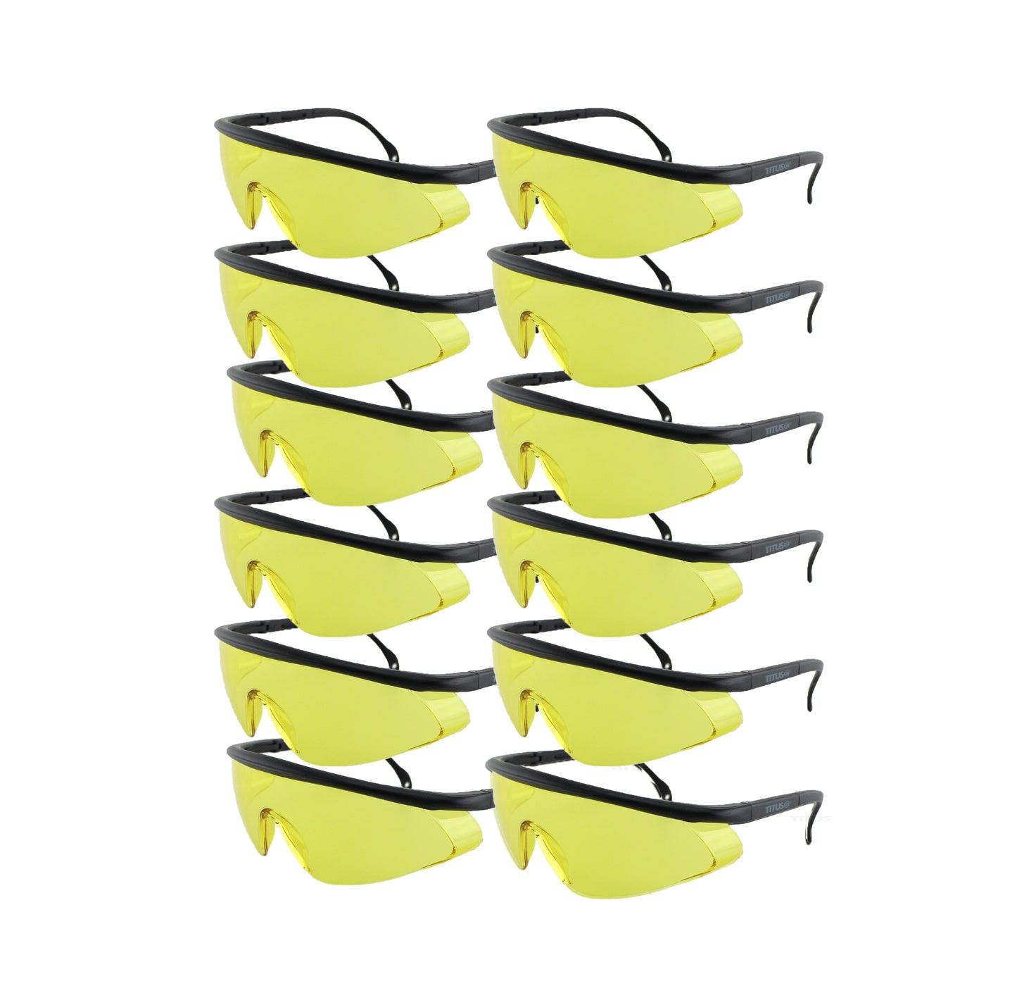 BULK ORDER - TITUS G4 12 PACK Classic Wrap Safety Glasses Shooting Motorcycle Eye Protection ANSI Z87
