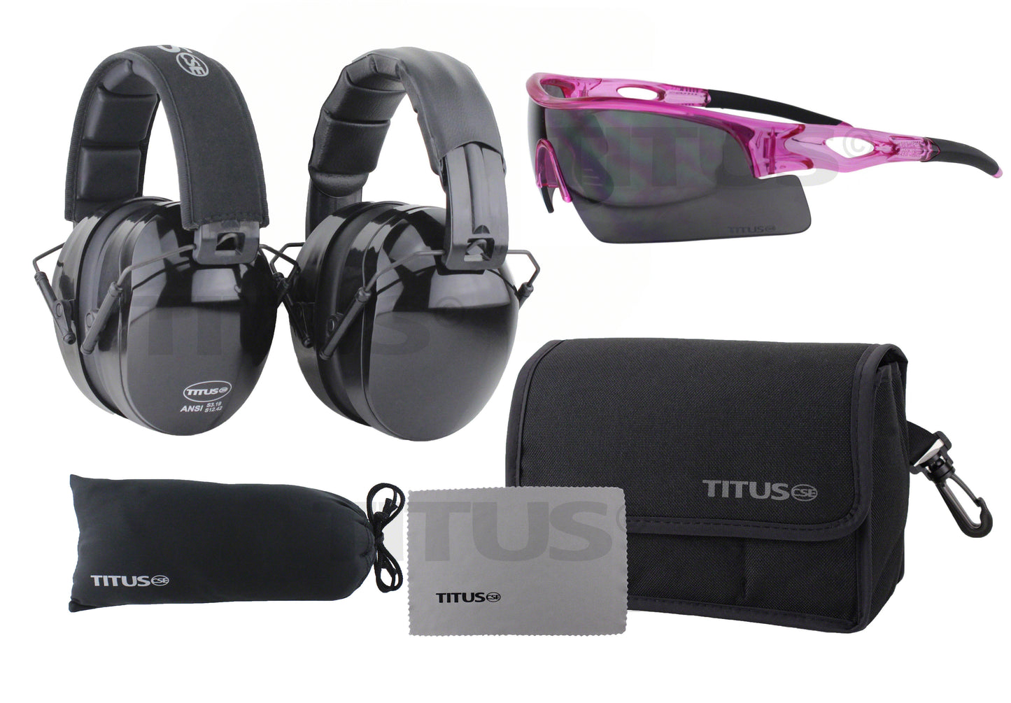 Titus Triple Black B4 and G20 Glasses Combo Set