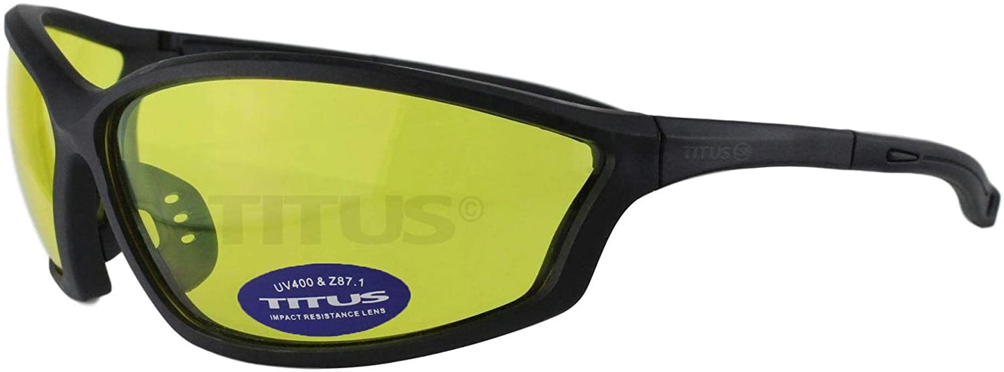 TITUS Competition All-Purpose Safety Glasses with optional RX Inserts