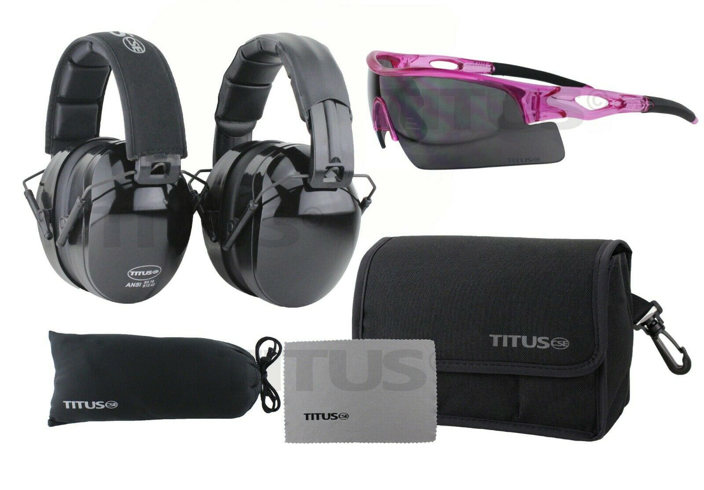TITUS B4 Hearing Protection Shooting Gun Range ANSI OSHA Noise Reduction Earmuff