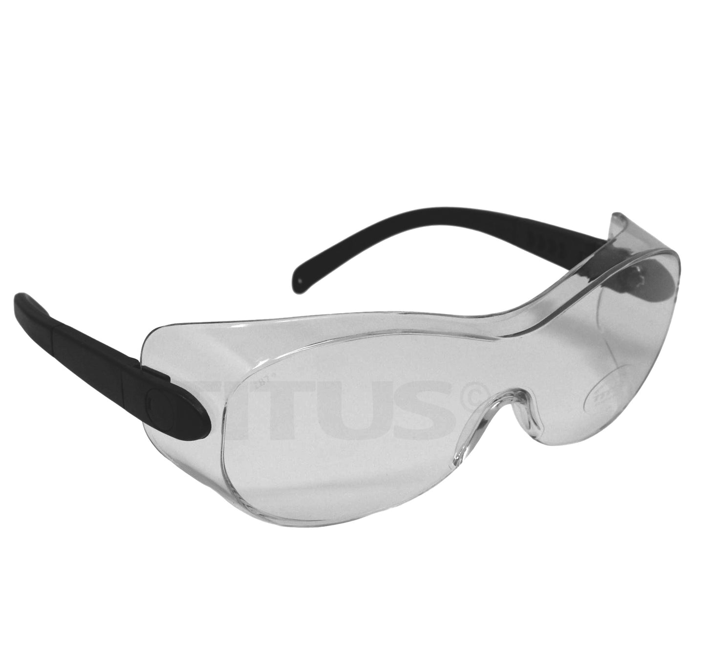 TITUS G7 Clear - Professional Safety Glasses With Fully Adjustable Ratcheting And Extending Stems