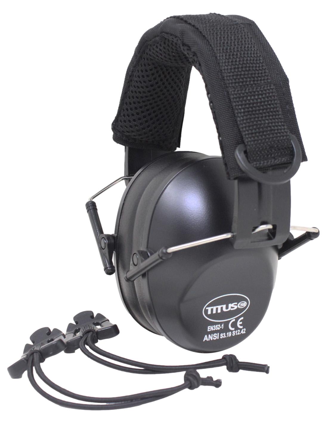 TITUS 2 Series Low-Profile High Decibel NRR Safety Earmuffs