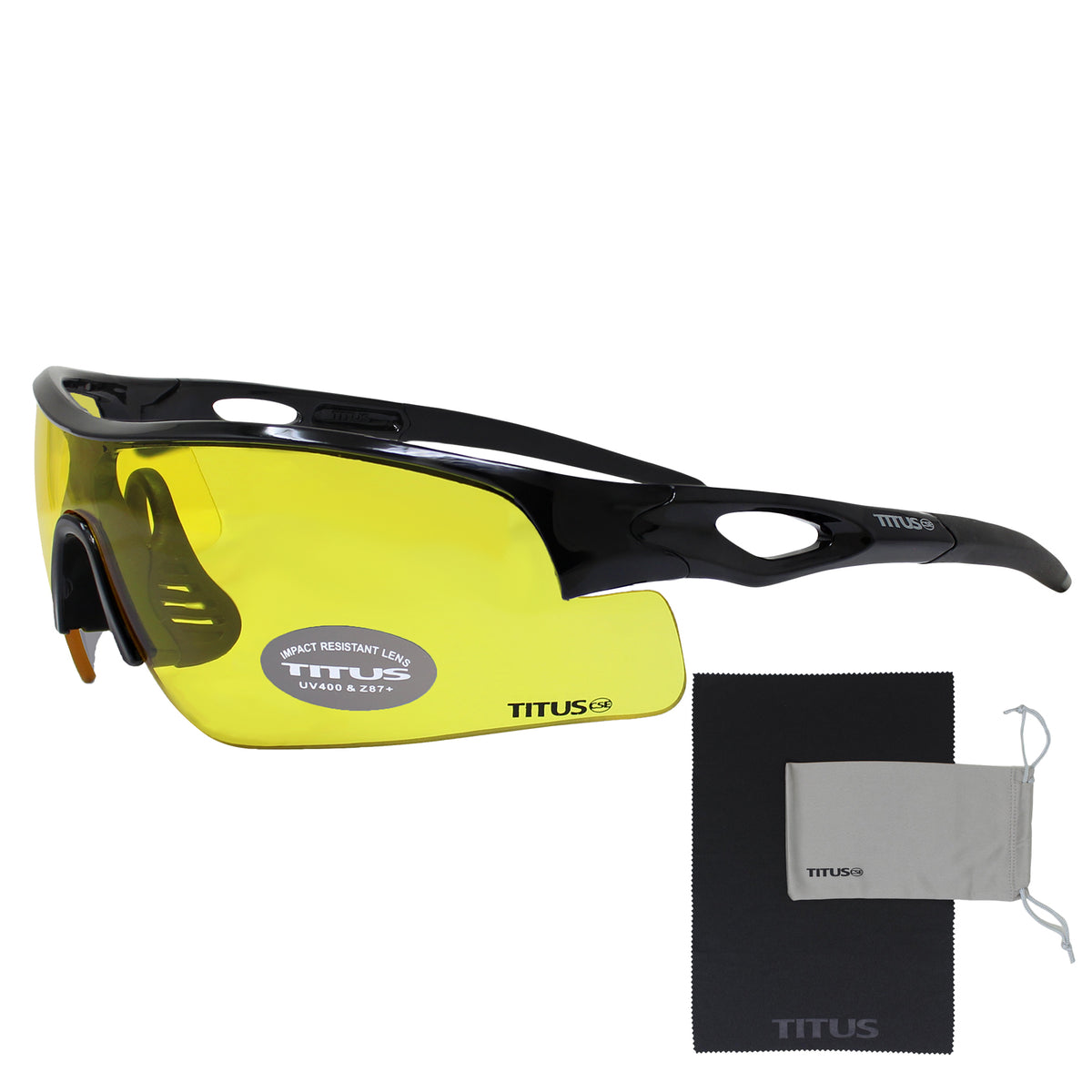 TITUS G20 All Sport Safety Glasses Shooting Eyewear Motorcycle Protection ANSI Z87+ Compliant