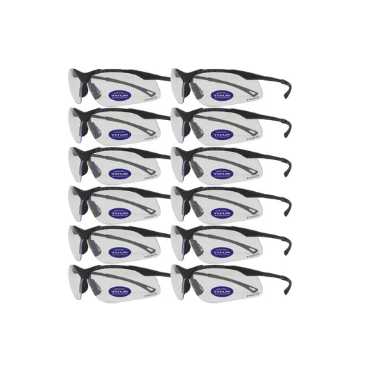 BULK ORDER - TITUS G29 12 PACK Sport Safety Glasses Exceeds ANSI Z87.1 & Z80.3 Standards