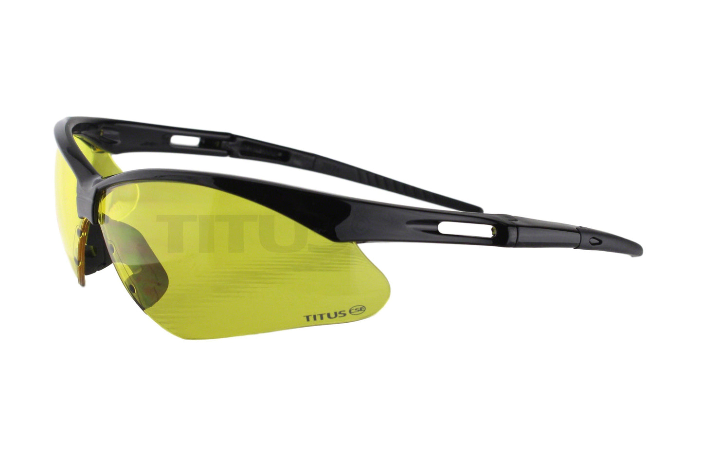 BULK ORDER - TITUS G40 Aero© 12 PACK ANSI Z87+ Amber Safety Blue Blocking Shooting Range Glasses Motorcycle Eye Protection