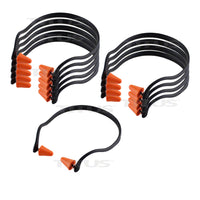 Titus Contoured U-Band - Over Ear Reuseable Banded Ear Plugs - Orange & Black