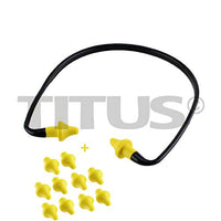 Titus U-Band - Over Ear Reusable Banded Ear Plugs - Yellow & Black