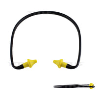 Titus U-Band - Over Ear Reusable Banded Ear Plugs - Yellow & Black