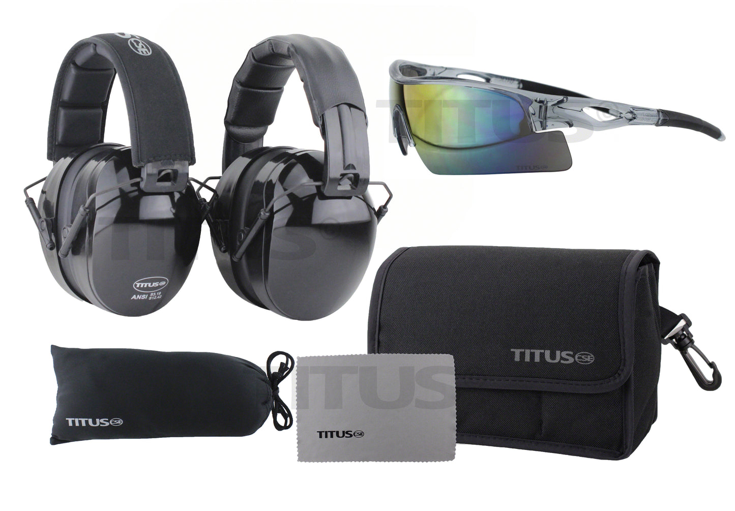 Titus Triple Black B4 and G20 Glasses Combo Set