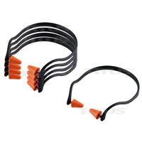 Titus Contoured U-Band - Over Ear Reuseable Banded Ear Plugs - Orange & Black