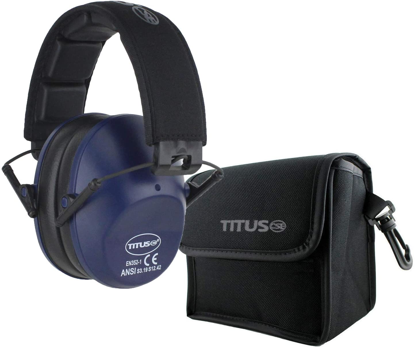 TITUS 2 Series Low-Profile High Decibel NRR Safety Earmuffs
