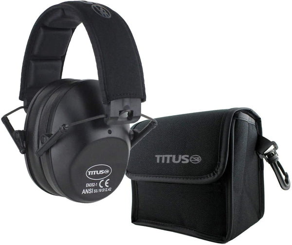 TITUS Low-Profile High Decibel NRR Safety Earmuffs