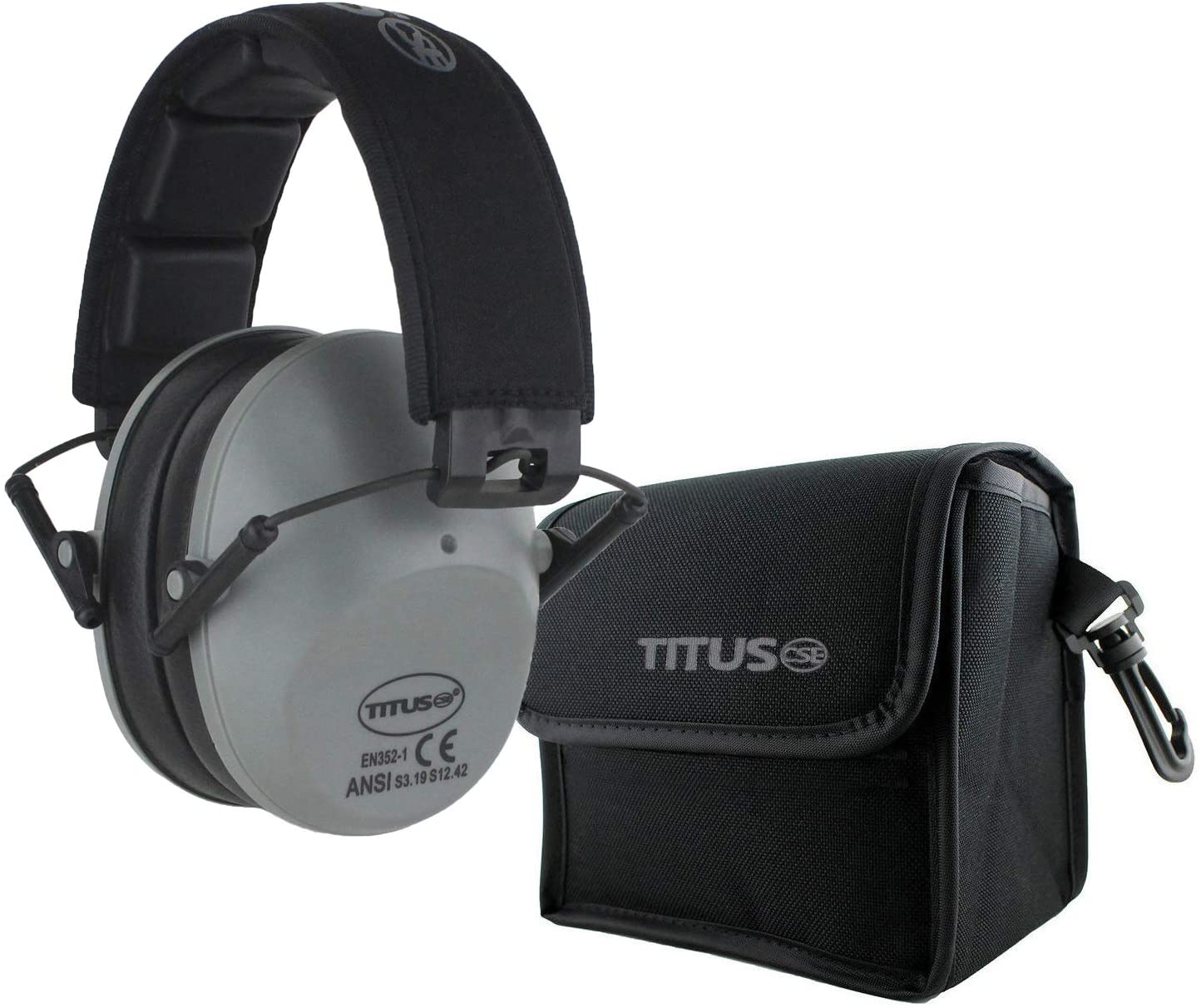 TITUS 2 Series Low-Profile High Decibel NRR Safety Earmuffs