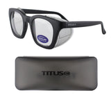 Titus Retro Style Safety Glasses with Side Shield