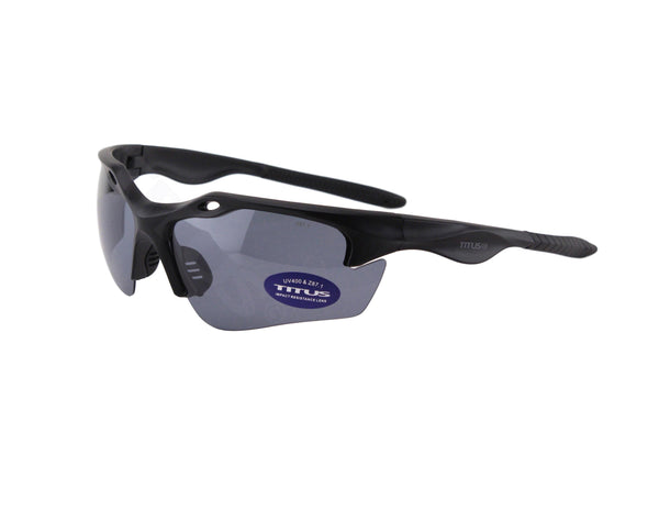 Titus G18 Polarized Motorsport Dark Smoke Sunglasses - Sports Riders Safety Glasses