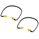 Titus U-Band - Over Ear Reusable Banded Ear Plugs - Yellow & Black