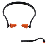 Titus Contoured U-Band - Over Ear Reuseable Banded Ear Plugs - Orange & Black