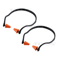 Titus Contoured U-Band - Over Ear Reuseable Banded Ear Plugs - Orange & Black