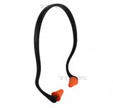 Titus Contoured U-Band - Over Ear Reuseable Banded Ear Plugs - Orange & Black